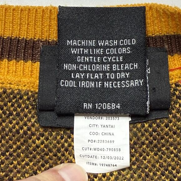 Harry Potter Hufflepuff Tank Top Womens 3X Plaid Knit Embroidered House Crest - Picture 7 of 8